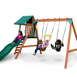 Swing Set with Slide